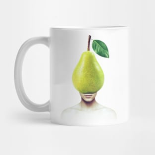 Pear head portrait Mug